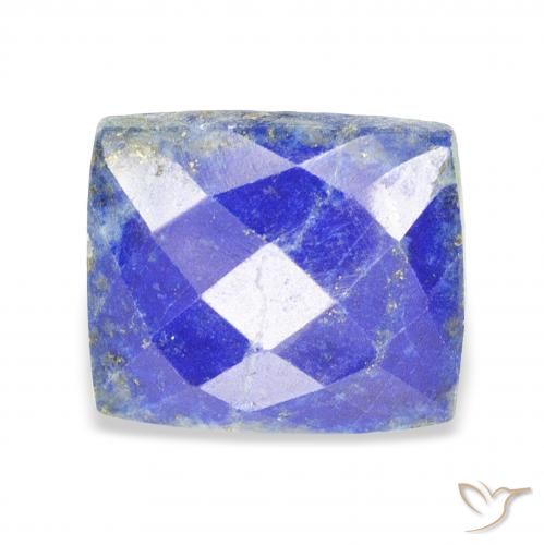 17.21ct Naturale Blu acceso Lapislazzulo, Taglio a baguette, Opaco