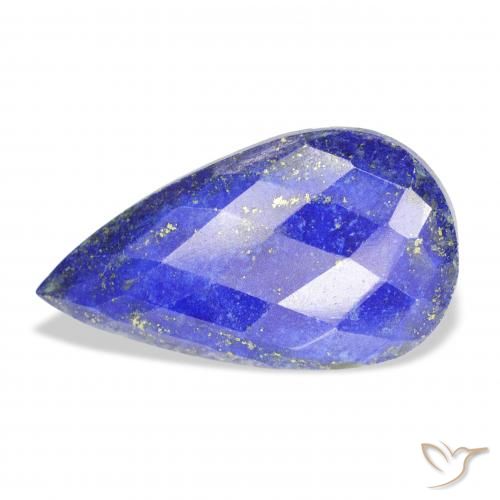 26.02ct Naturale Blu medio Lapislazzulo, Forma a pera, Opaco