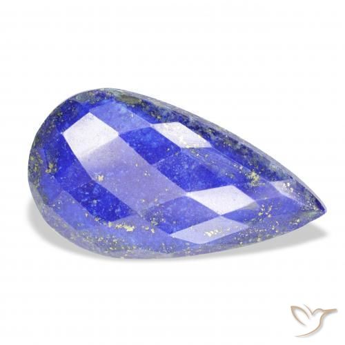 Lapislazzulo Blu medio naturale da 26.02 ct, Forma a pera, Opaco