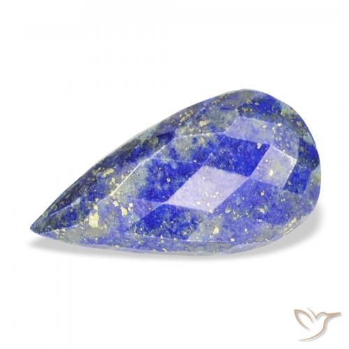 14.24ct Naturale Blu acceso Lapislazzulo, Forma a pera, Opaco