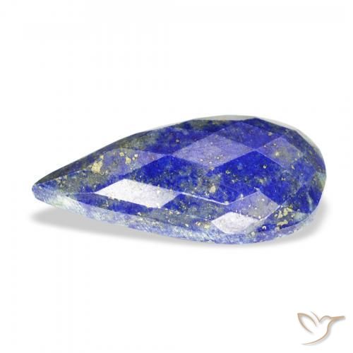 Lapislazzulo Blu acceso naturale da 14.24 ct, Forma a pera, Opaco
