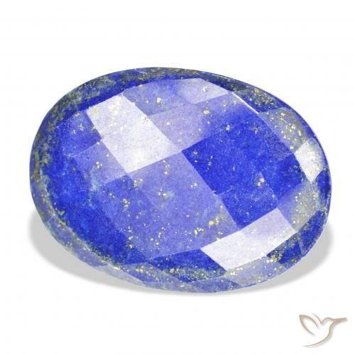 Lapislazzulo Blu acceso naturale da 51.42 ct, Ovale, Opaco
