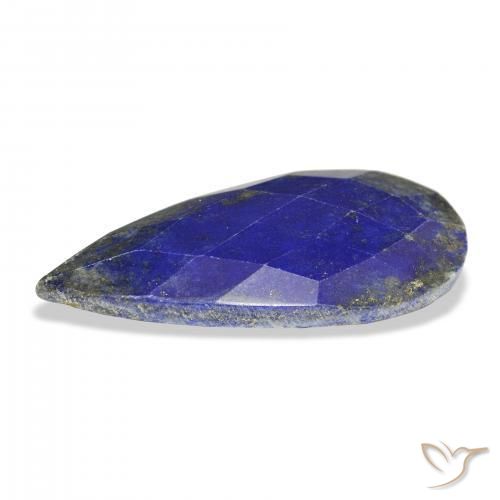 Lapislazzulo Blu navy naturale da 33.37 ct, Forma a pera, Opaco