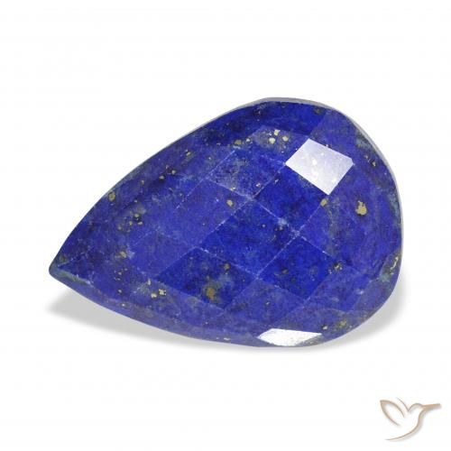 14.18ct Naturale Blu navy Lapislazzulo, Forma a pera, Opaco