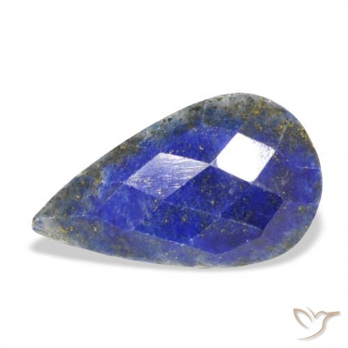 18.64ct Naturale Blu scuro Lapislazzulo, Forma a pera, Opaco