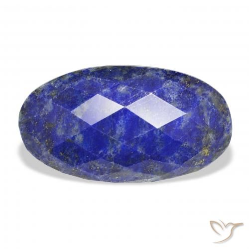 22.85ct Naturale Blu scuro Lapislazzulo, Ovale, Opaco