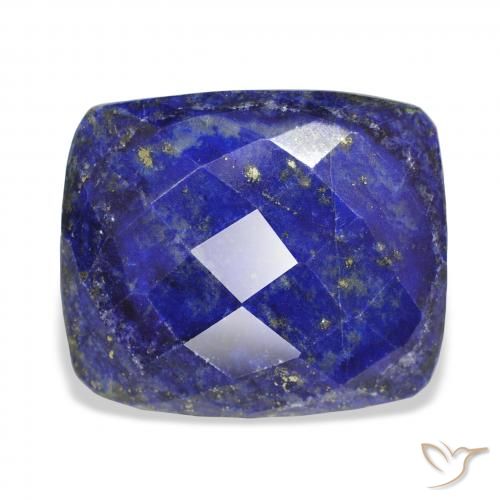 32.55ct Naturale Blu Egiziano Profondo Lapislazzulo, Cuscino, Opaco