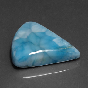 Larimar naturale blu da 31,71 ct, forma fantasia, opaco