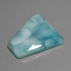 Larimar naturale verde blu da 40,19 ct, forma fantasia, opaco
