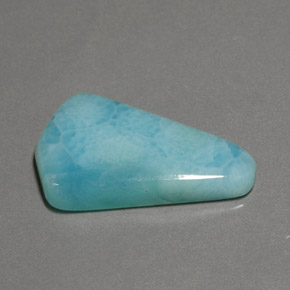 Larimar naturale blu da 15,19 ct, forma fantasia, opaco