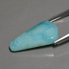 Larimar naturale blu da 15,19 ct, forma fantasia, opaco