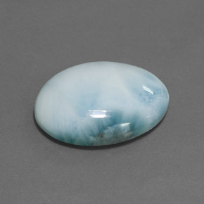 Larimar Blu naturale da 15.84 ct, Taglio ovale, Opaco
