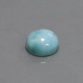 Larimar Blu naturale da 4.16 ct, Taglio rotondo, Opaco