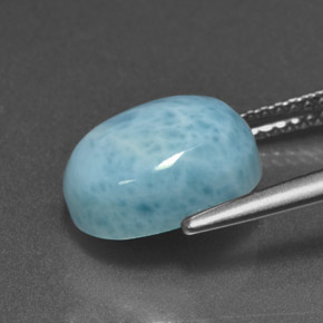 Larimar Blu naturale da 4.73 ct, Taglio ovale, Opaco
