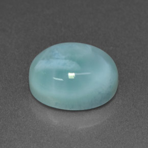 Larimar Blu naturale da 4.70 ct, Taglio ovale, Opaco