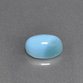 Larimar Blu naturale da 1.90 ct, Taglio ovale, Opaco
