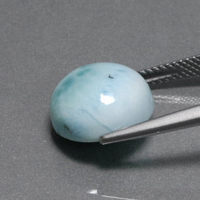 Larimar Blu verde naturale da 7.97 ct, Taglio rotondo, Opaco