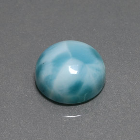 Larimar Blu verde naturale da 7.76 ct, Taglio rotondo, Opaco
