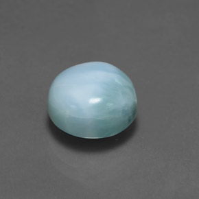 Larimar Blu naturale da 5.00 ct, Taglio rotondo, Opaco