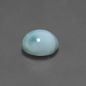Larimar Blu naturale da 3.02 ct, Taglio ovale, Opaco