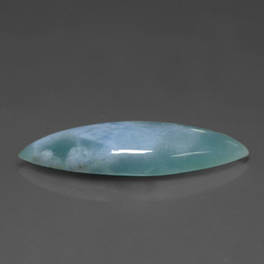 Larimar naturale blu da 7,63 ct, marchesa, opaco