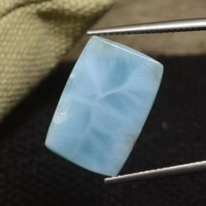 Larimar Blu acqua naturale da 13.53 ct, Taglio a cuscino, Opaco