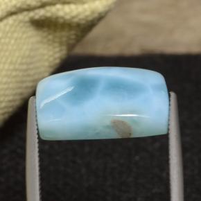 Larimar Blu acqua naturale da 13.53 ct, Taglio a cuscino, Opaco