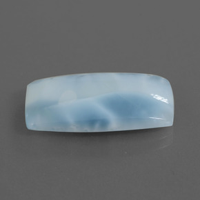 Larimar naturale blu da 11,31 ct, taglio a cuscino, opaco