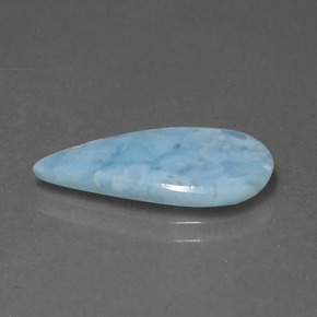 Larimar Blu naturale da 3.02 ct, Forma a pera, Opaco