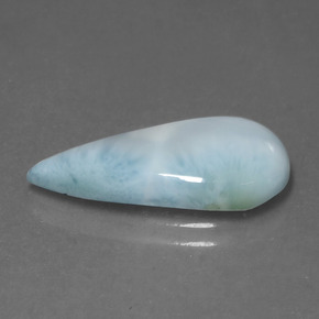 Larimar Blu naturale da 4.67 ct, Forma a pera, Opaco