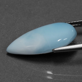 Larimar Blu naturale da 6.38 ct, Forma a pera, Opaco