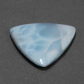 Larimar Blu naturale da 11.30 ct, Taglio trillion, Opaco