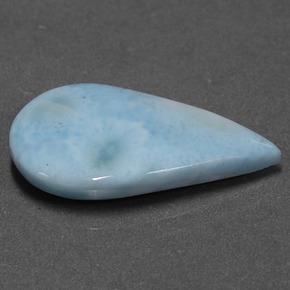 Larimar Blu naturale da 7.49 ct, Forma a pera, Opaco