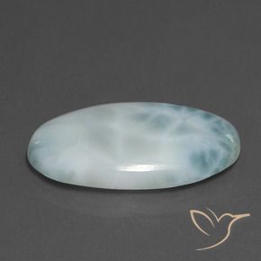 Larimar Azzurro naturale da 16.58 ct, Ovale, Opaco