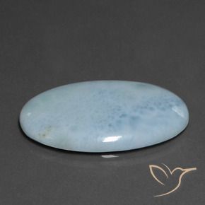 Larimar Azzurro naturale da 20.33 ct, Ovale, Opaco