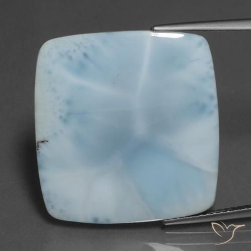 16.38ct Naturale Bambina blu Larimar, Cuscino, Opaco