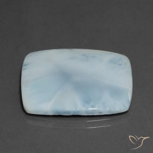 Larimar Bambina blu naturale da 16.38 ct, Cuscino, Opaco