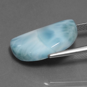 Larimar Blu naturale da 11.14 ct, Forma fantasia, Opaco