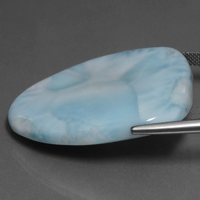 Larimar Bambina blu naturale da 64.62 ct, Forma fantasia, Opaco