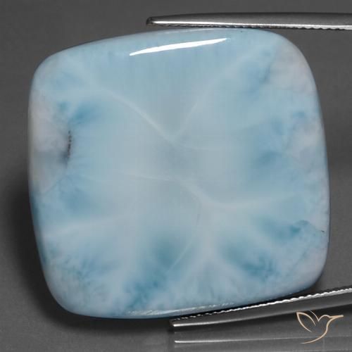 58.94ct Naturale Azzurro Larimar, Cuscino, Opaco