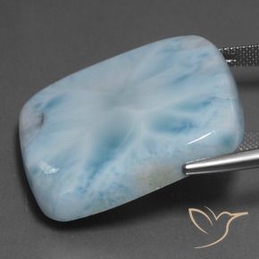 Larimar Azzurro naturale da 58.94 ct, Cuscino, Opaco
