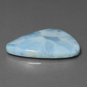 Larimar blu naturale da 18,86 ct, forma fantasia, opaco