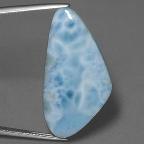 Larimar naturale blu da 25,33 ct, forma fantasia, opaco