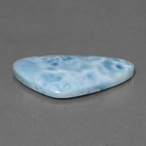 Larimar naturale blu da 25,33 ct, forma fantasia, opaco