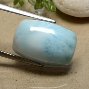Larimar Verde blu naturale da 10.59 ct, Taglio a cuscino, Opaco