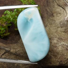 Larimar naturale blu da 20,35 ct, forma fantasia, opaco