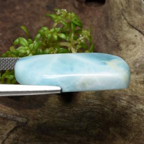Larimar naturale blu da 20,35 ct, forma fantasia, opaco
