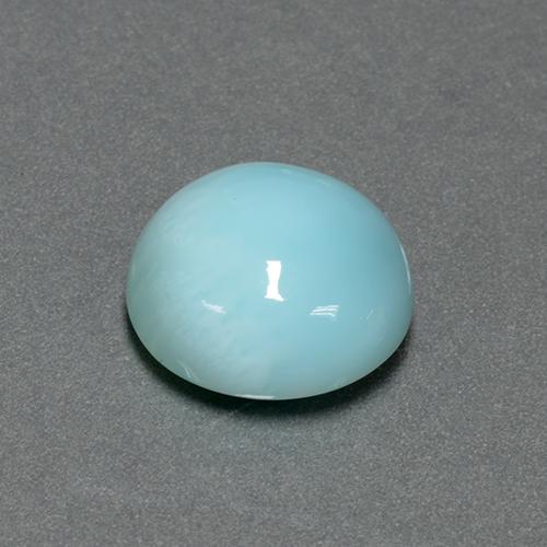 Larimar Azzurro naturale da 6.62 ct, Taglio rotondo, Opaco