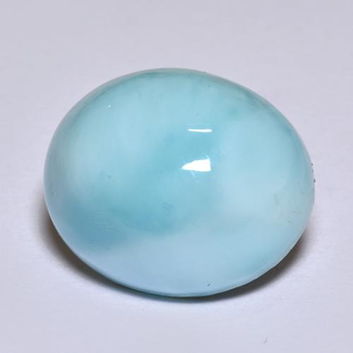 Larimar Blu naturale da 5.63 ct, Taglio ovale, Opaco
