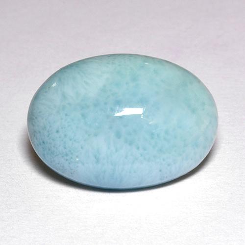 Larimar Blu naturale da 4.71 ct, Taglio ovale, Opaco